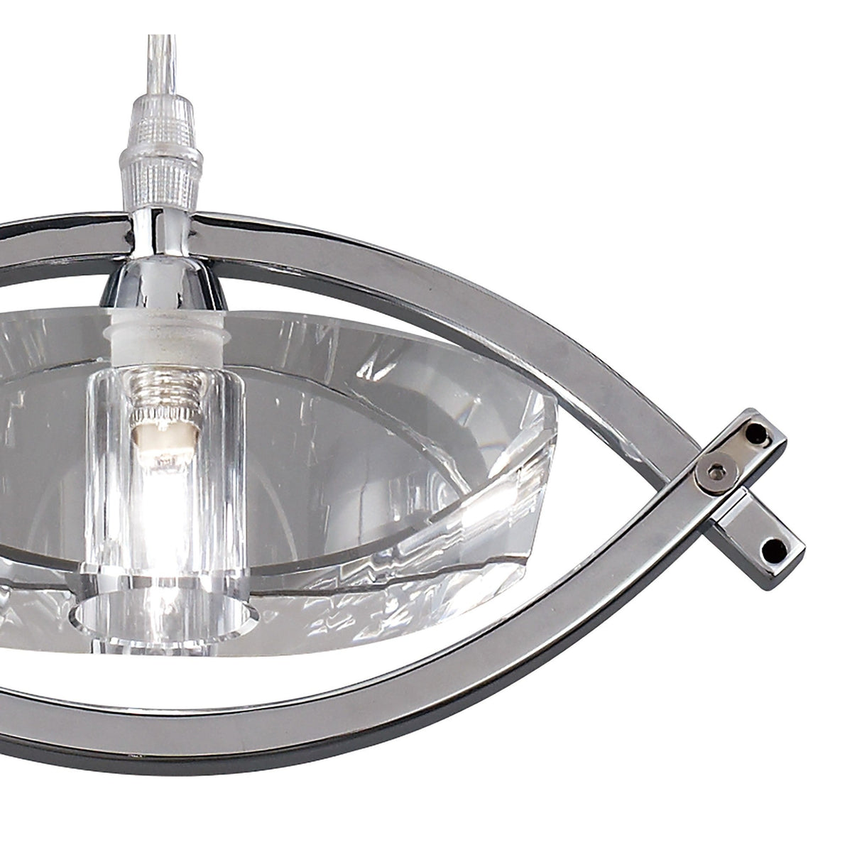 Kromo 1 Light Pendant Light - Polished Chrome