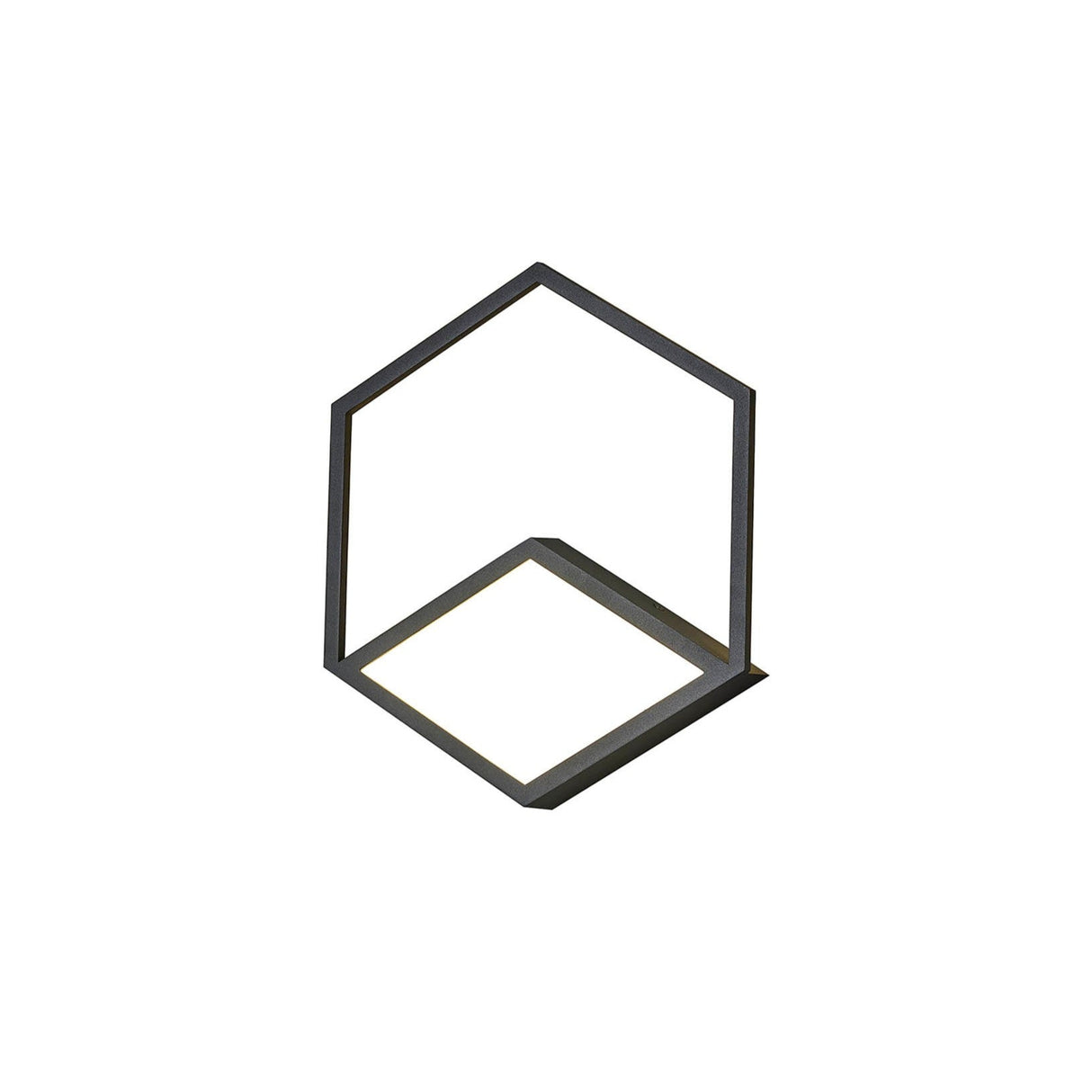 Kubick LED Wall/Flush Ceiling Light 24W 3000K - Black