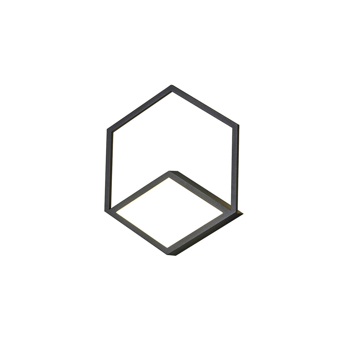 Kubick Dimmable LED Wall/Flush Ceiling Light 24W 3000K - Black