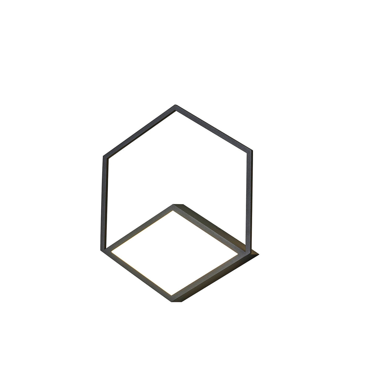 Kubick Dimmable LED Wall/Flush Ceiling Light 32W 3000K - Black