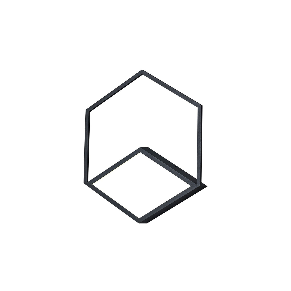 Kubick LED Wall/Flush Ceiling Light 48W 3000K - Black