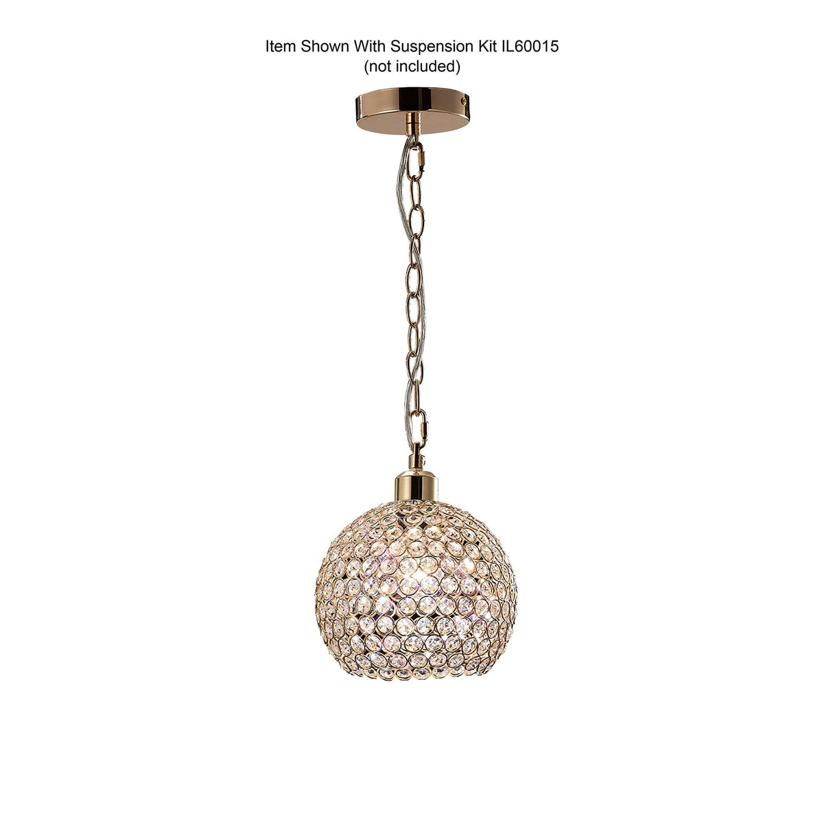 Kudo Ball Crystal Lampshade - French Gold
