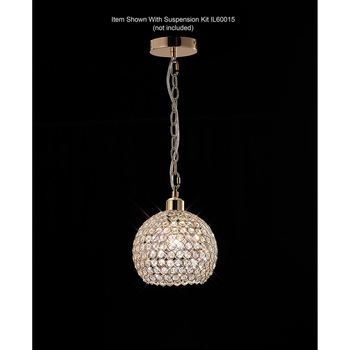 Kudo Ball Crystal Lampshade - French Gold