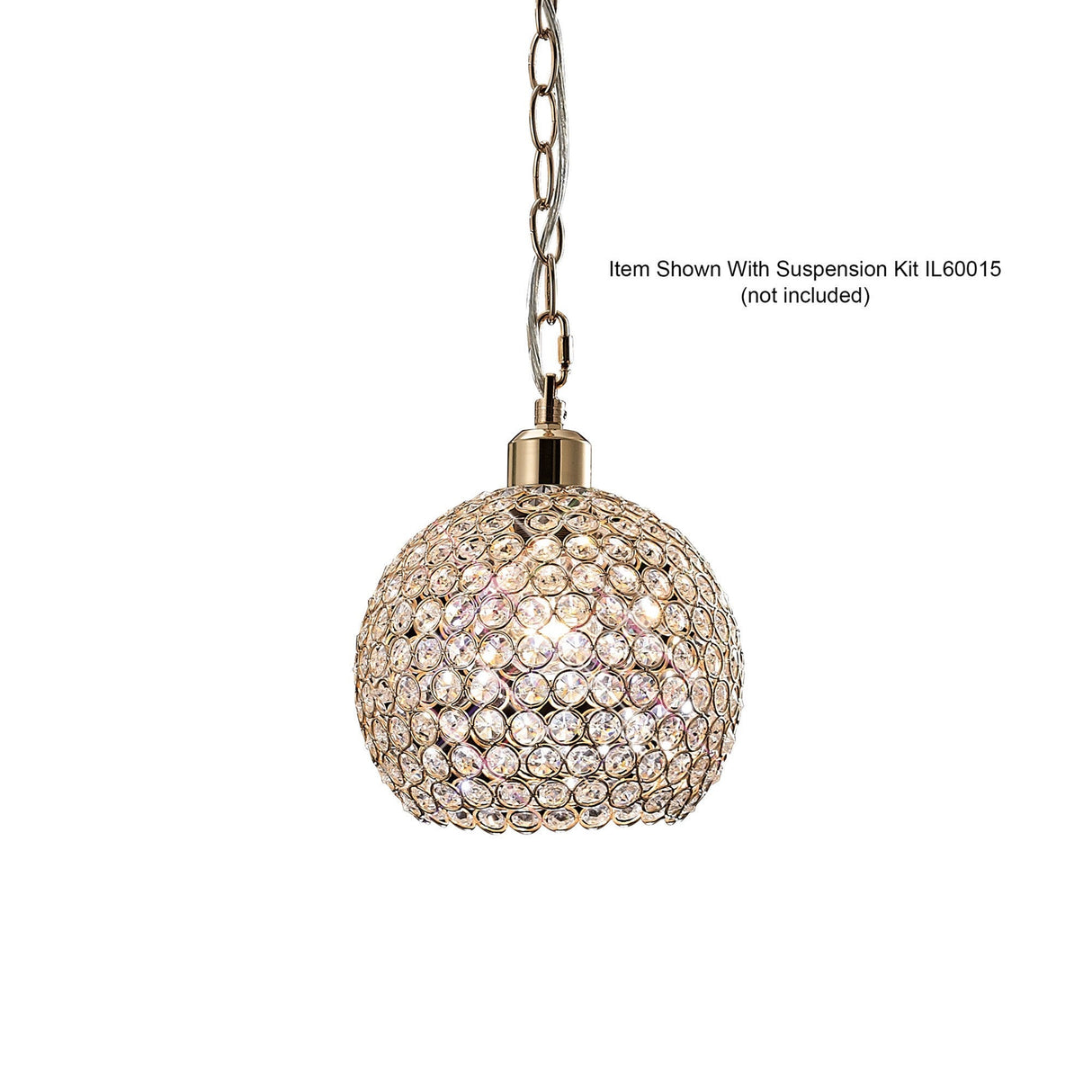 Kudo Ball Crystal Lampshade - French Gold