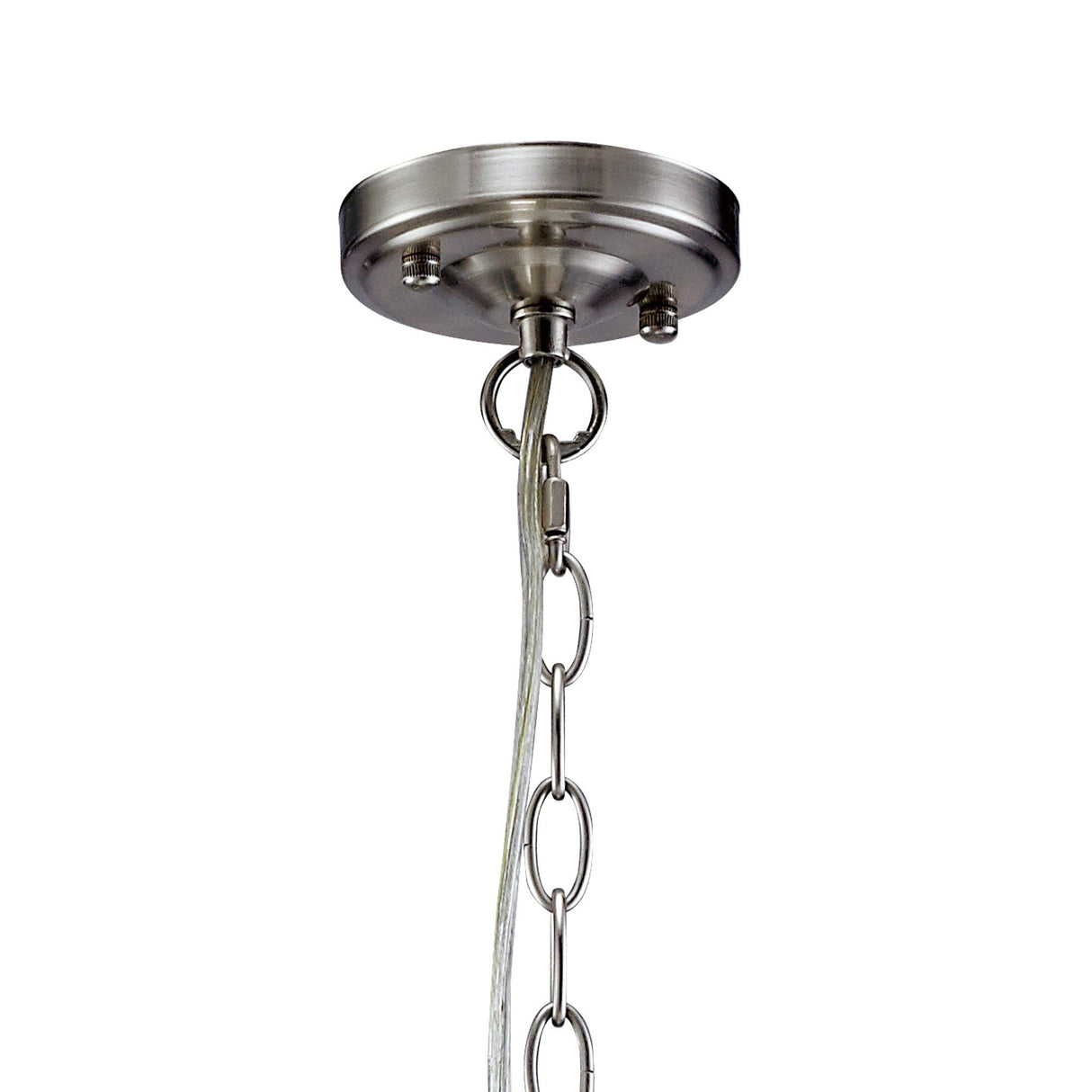 Kyra 38.5cm 3 Light Crystal Chandelier - Satin Nickel