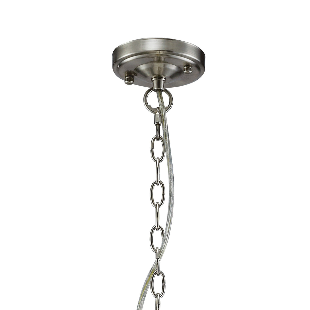 Kyra 58cm 8 Light Crystal Chandelier - Satin Nickel