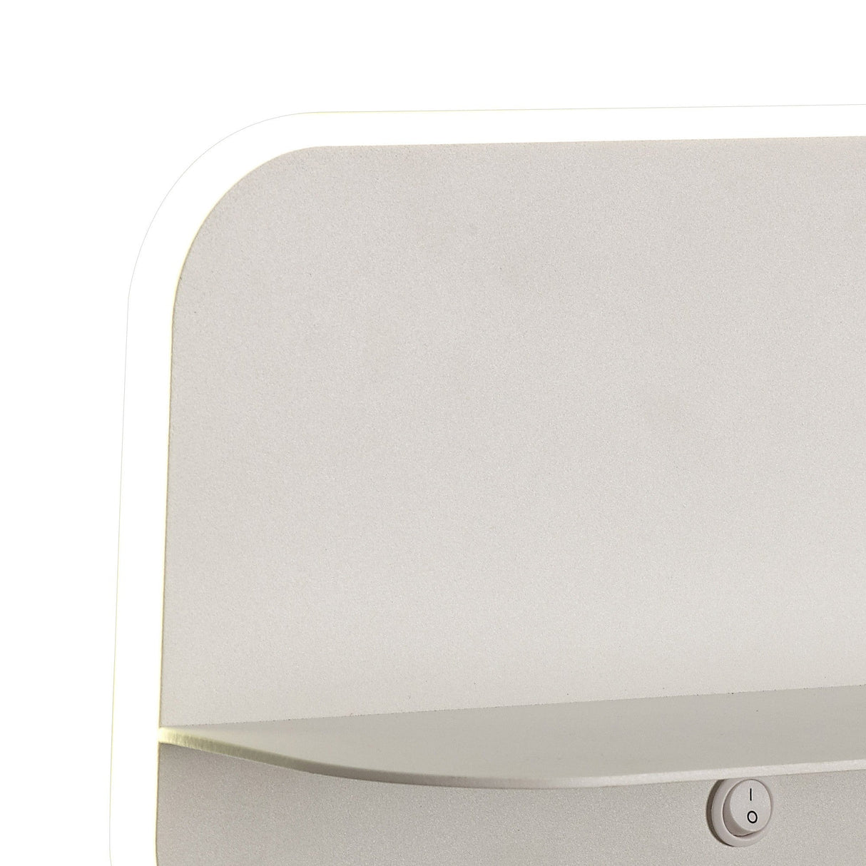 Lanzarote LED Wall Light With Shelf & USB Sockets - White