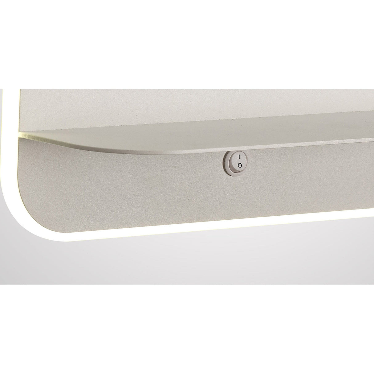 Lanzarote LED Wall Light With Shelf & USB Sockets - White