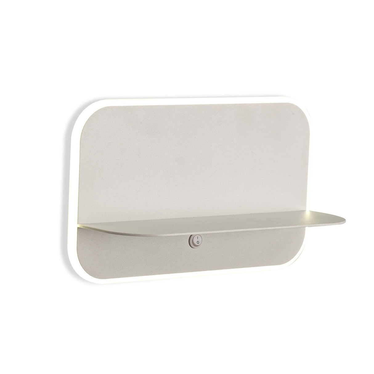 Lanzarote LED Wall Light With Shelf & USB Sockets - White