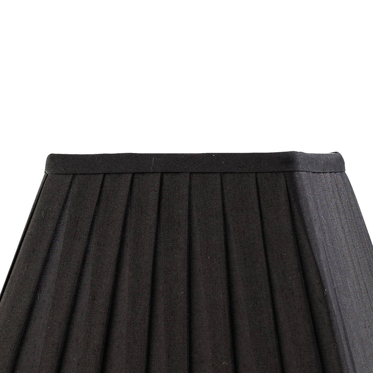 Leela Square Pleated Lampshade - Black, 13.8/25cm x 20.6cm