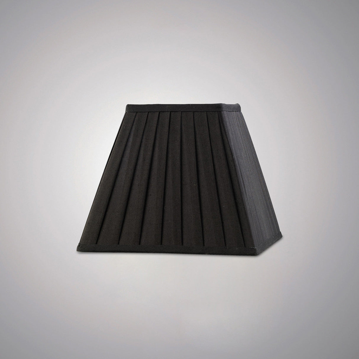 Leela Square Pleated Lampshade - Black, 13.8/25cm x 20.6cm