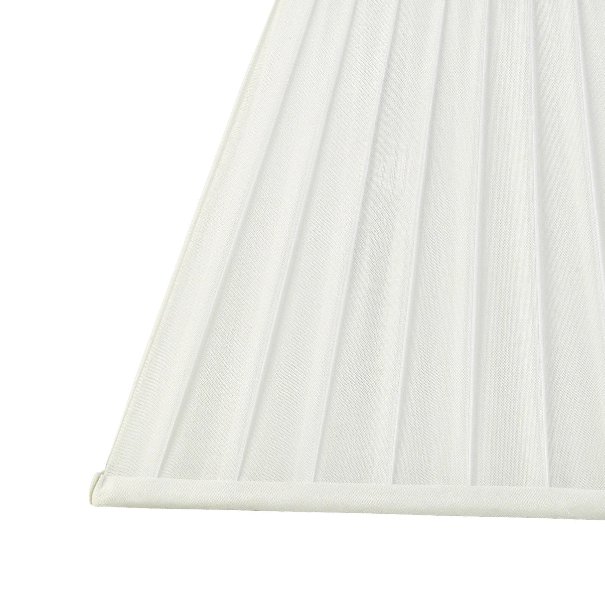 Leela Square Pleated Lampshade - White, 13.8/25cm x 20.6cm