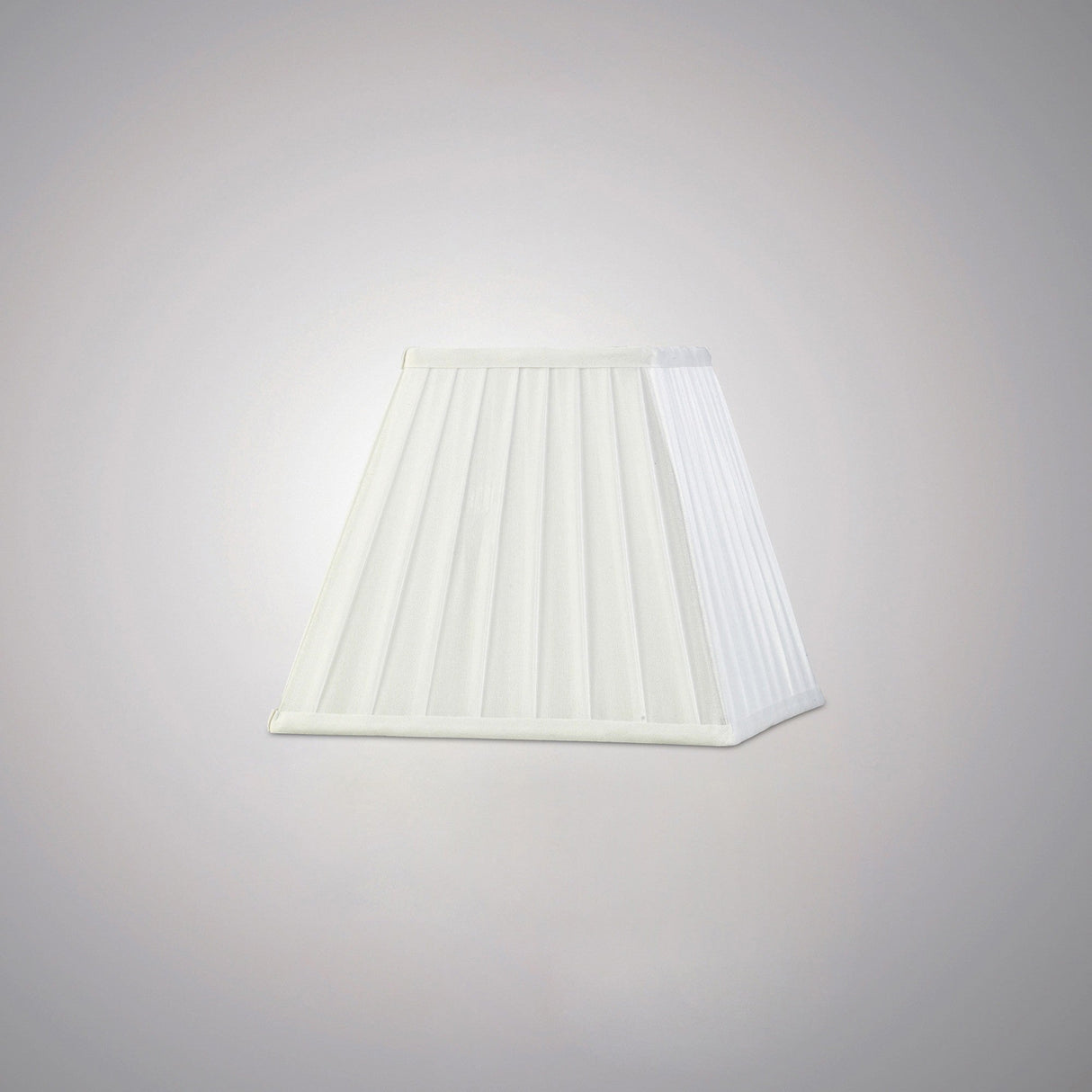 Leela Square Pleated Lampshade - White, 13.8/25cm x 20.6cm