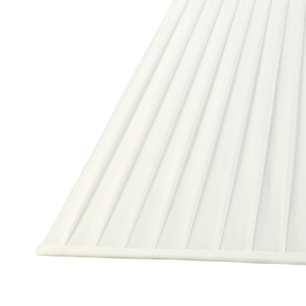 Leela Square Pleated Lampshade - White, 20/40cm x 27.5cm