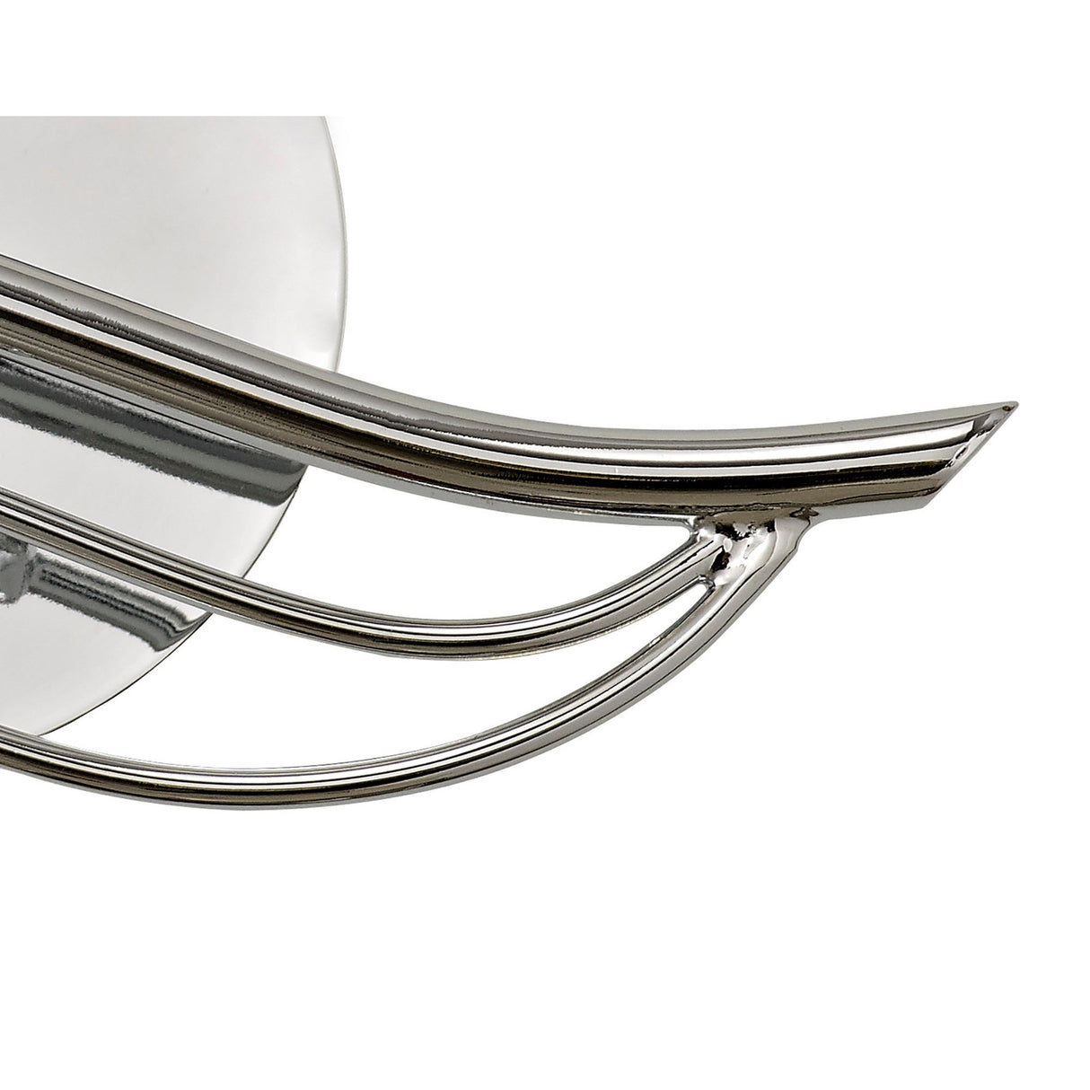 Leimo 1 Light Crystal Left Wall Light - Chrome