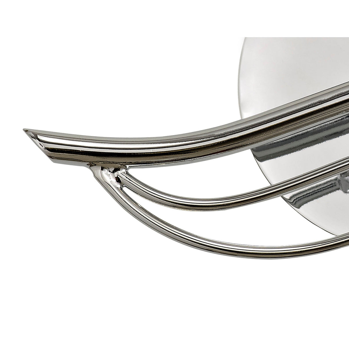 Leimo 1 Light Crystal Right Wall Light - Chrome