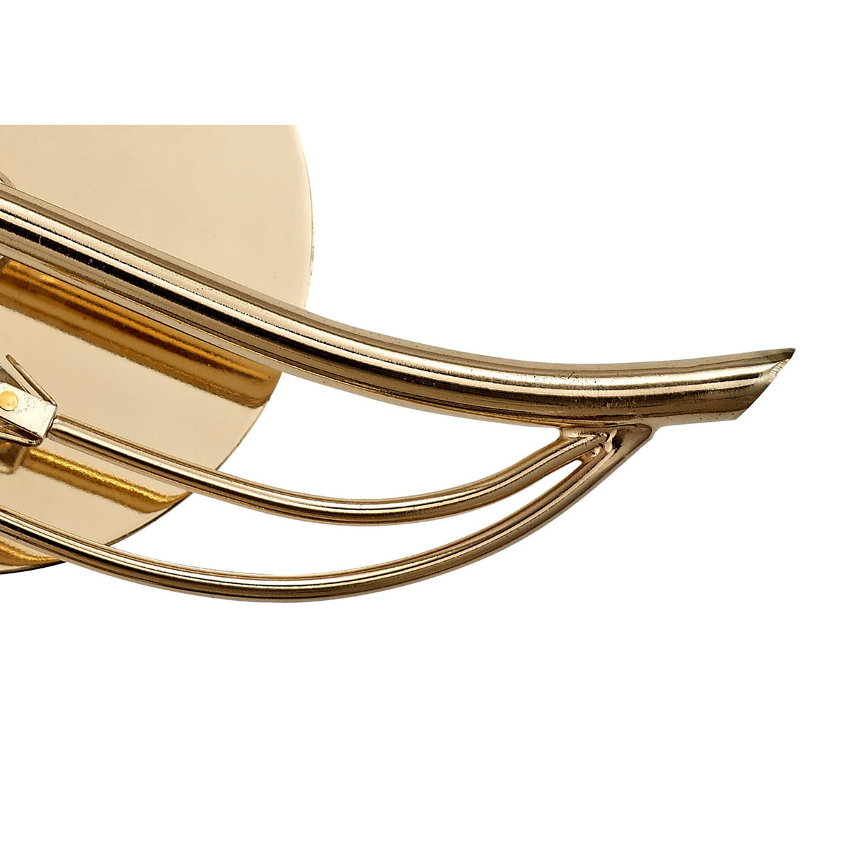 Leimo 1 Light Crystal Left Wall Light - Gold