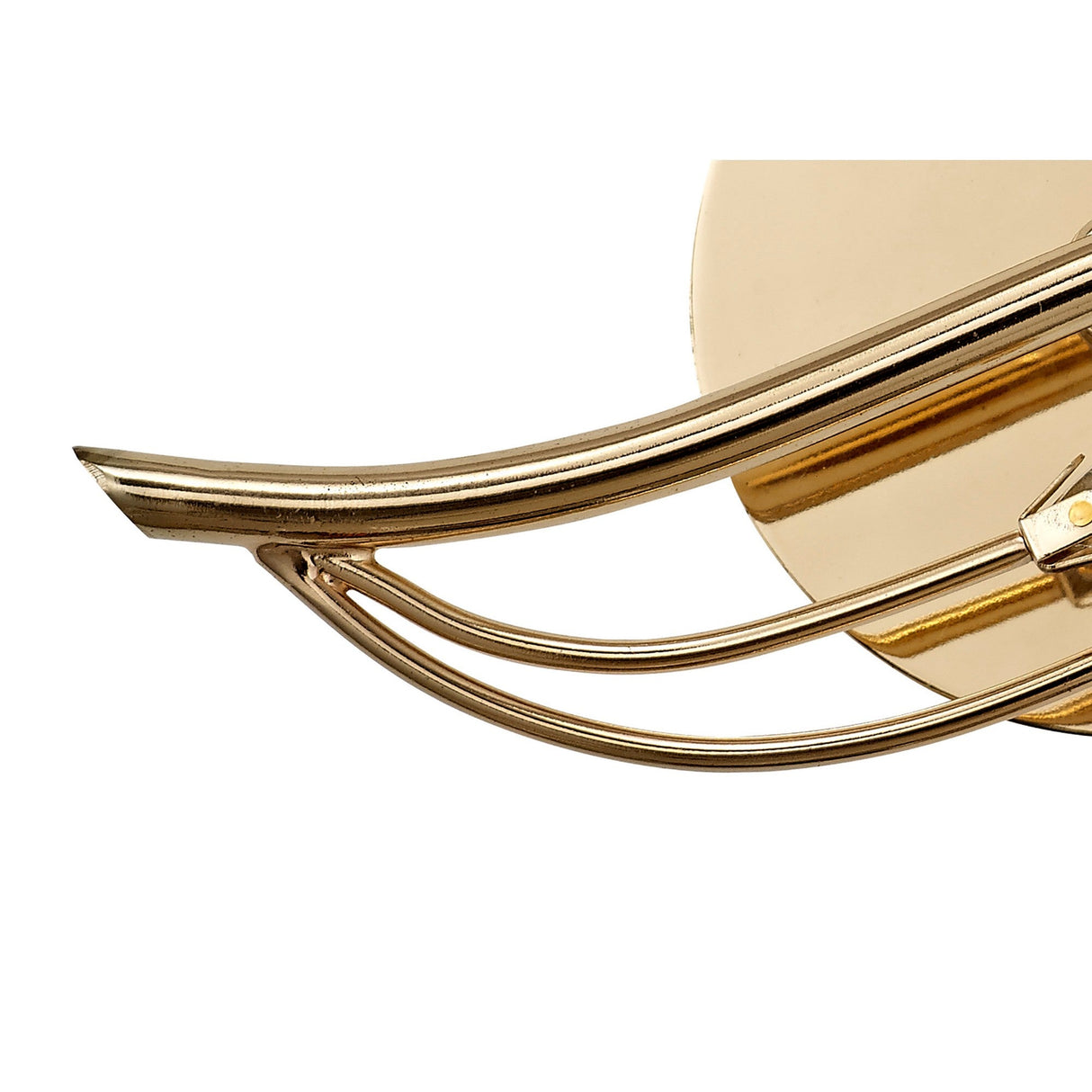 Leimo 1 Light Crystal Right Wall Light - Gold