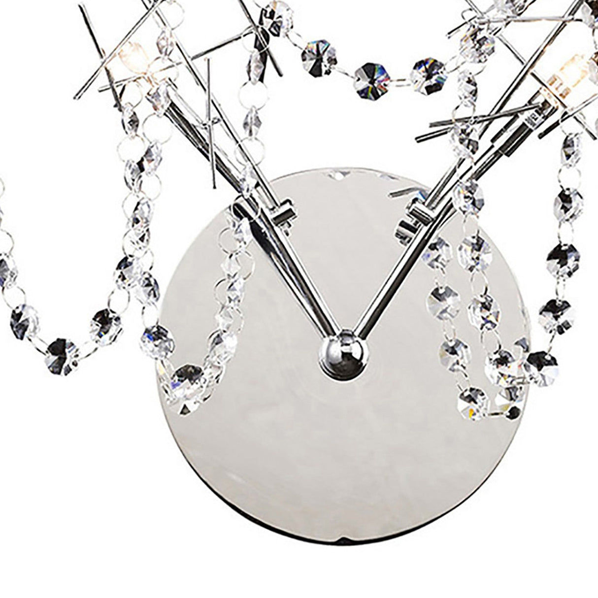 Lexi 2 Light Crystal Wall Light - Chrome