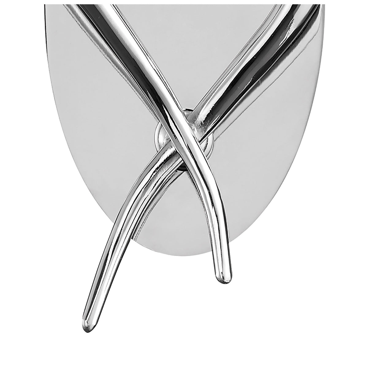 Loewe 2 Light Wall Light With Switch - Chrome With Cream Shade