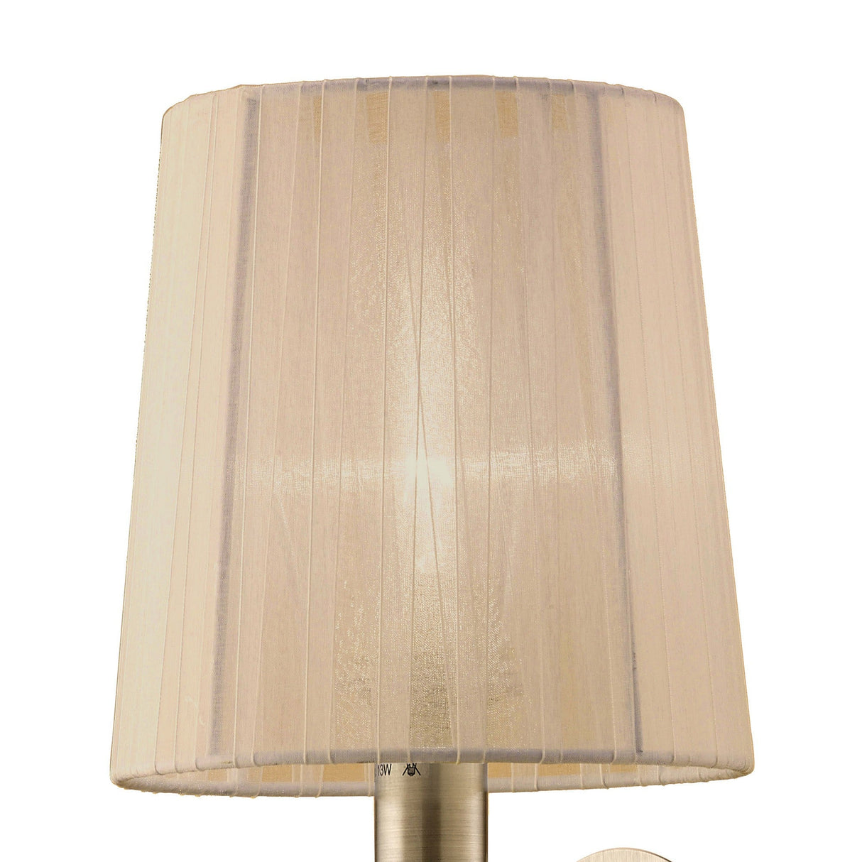 Loewe 1 Light Wall Light - Brass With Soft Bronze Shade