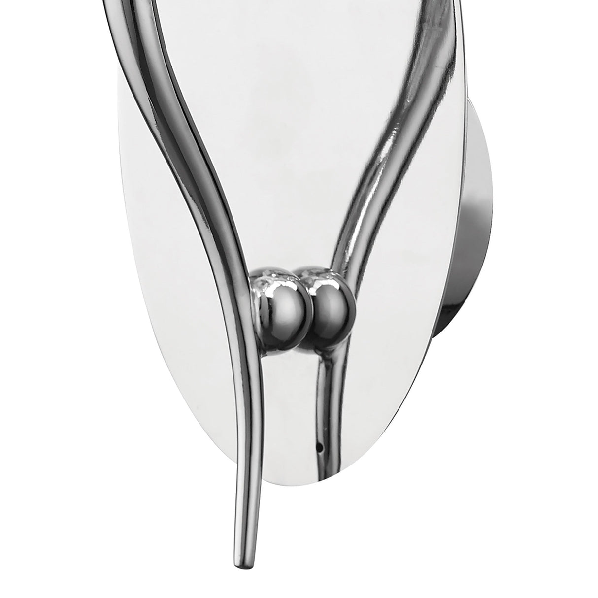 Loewe 1 Light Wall Light With Switch - Chrome With White Shade