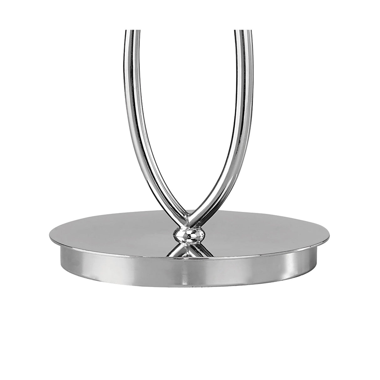 Loewe Large 1 Light Table Lamp - Chrome With White Shade