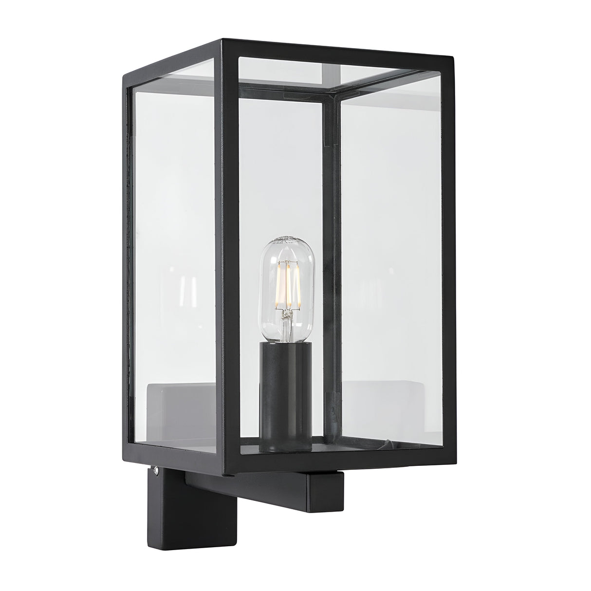 Lofoten 1 Light Wall Light with Arm - Black