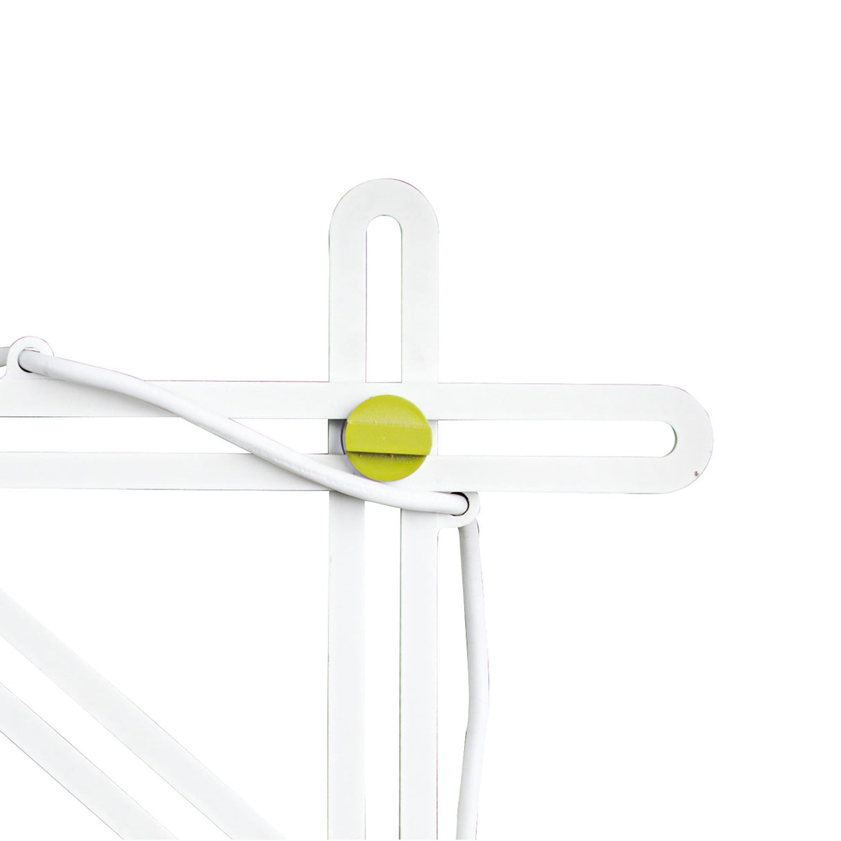 Looker 1 Light Table Lamp - Matt White/Green