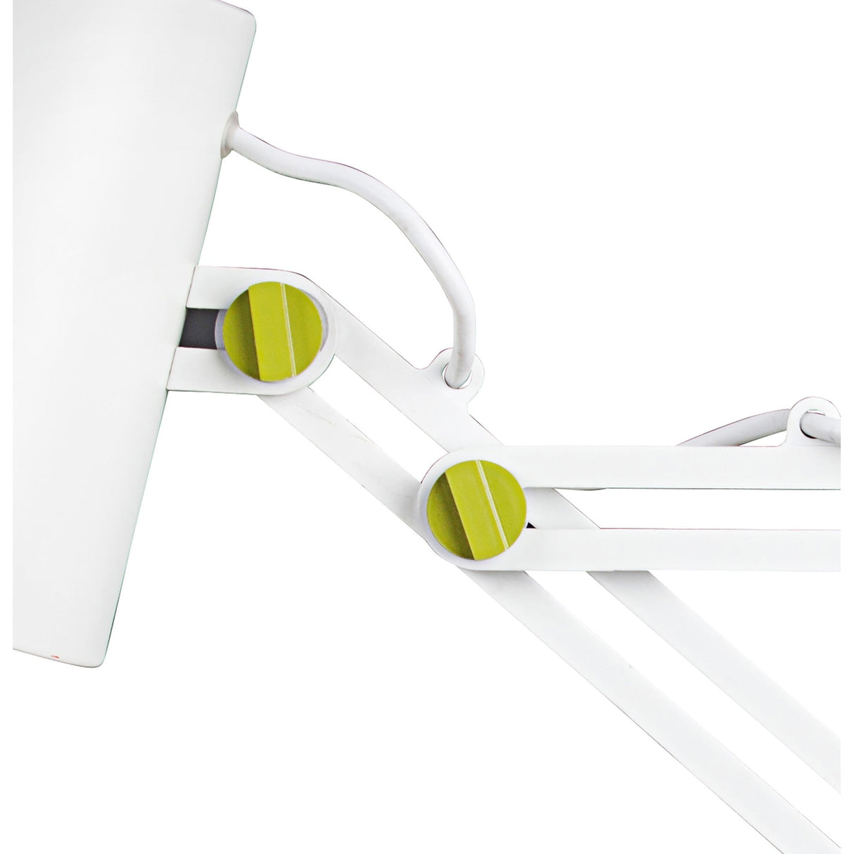 Looker 1 Light Table Lamp - Matt White/Green