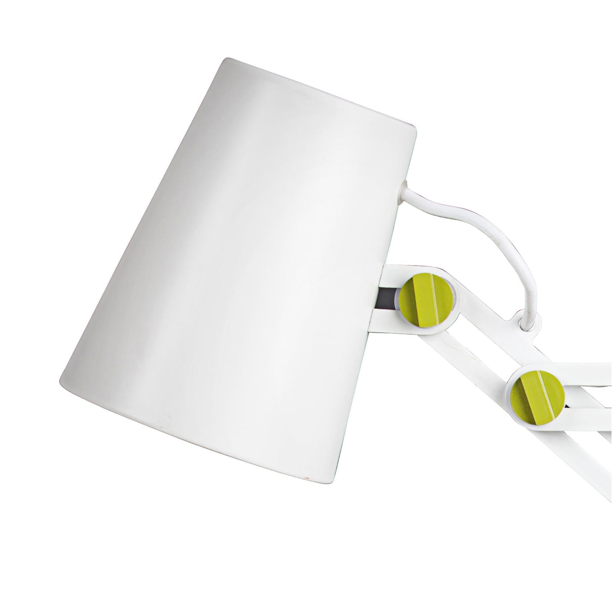 Looker 1 Light Table Lamp - Matt White/Green