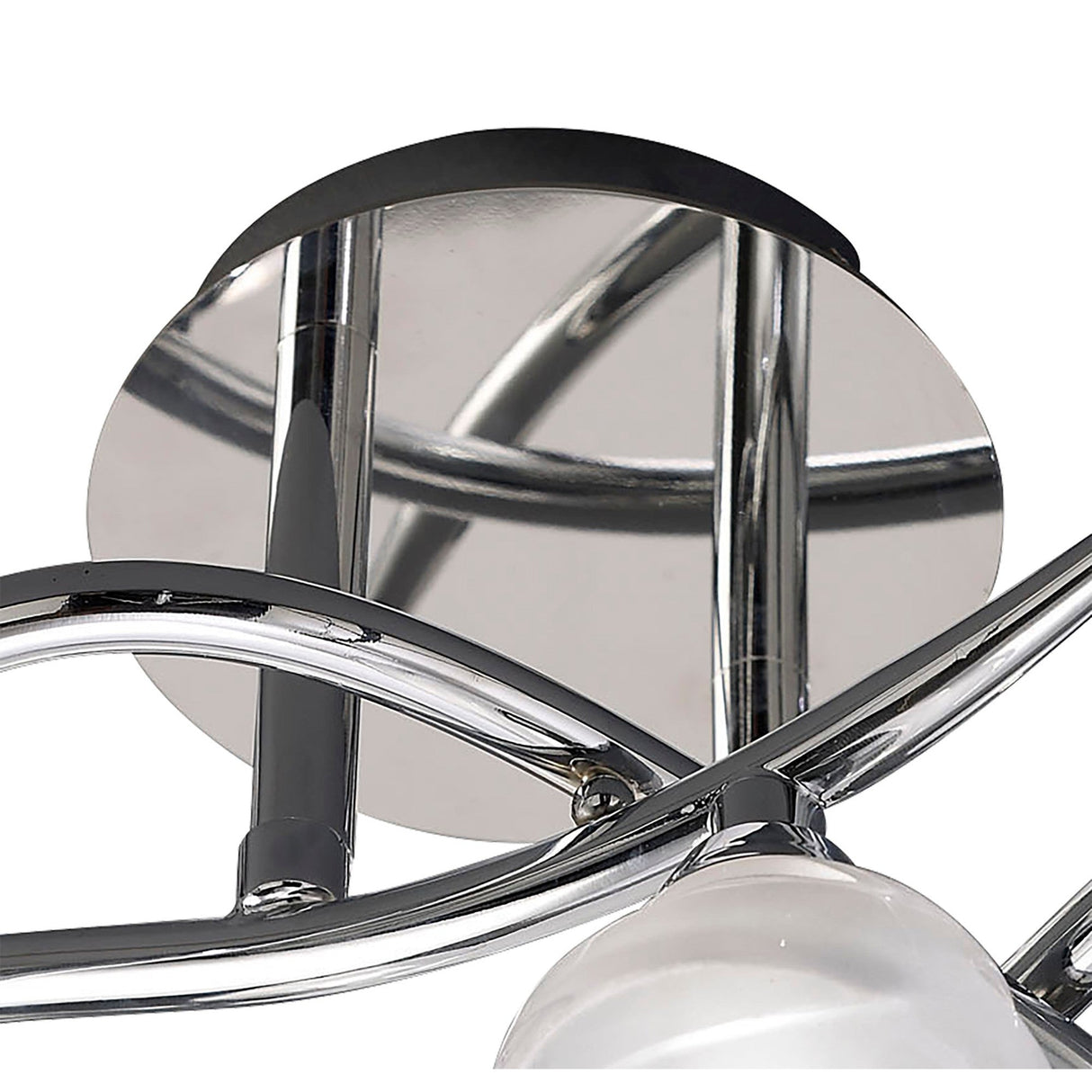 Loop 3 Light Semi-Flush Ceiling Light – Polished Chrome