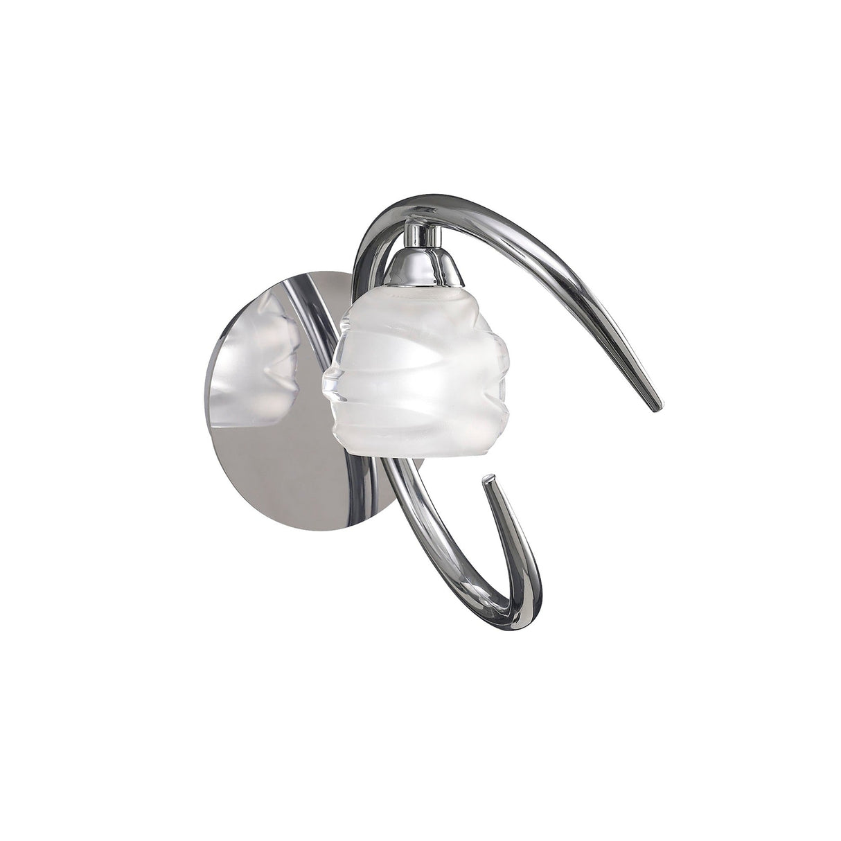 Loop 1 Light Wall Light - Polished Chrome