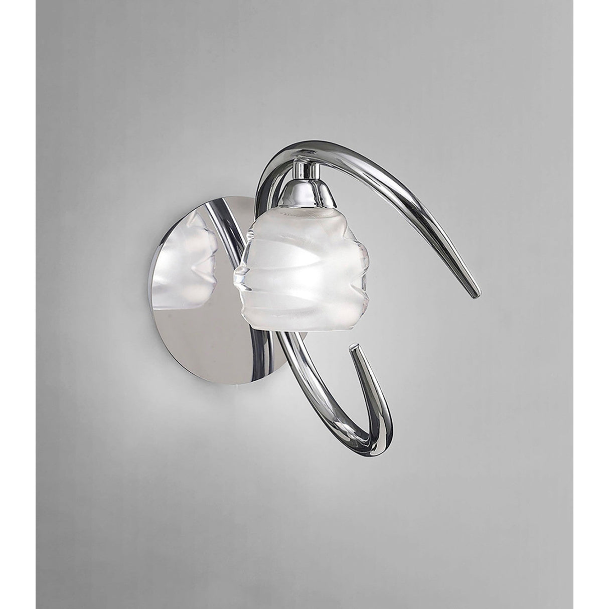 Loop 1 Light Wall Light - Polished Chrome