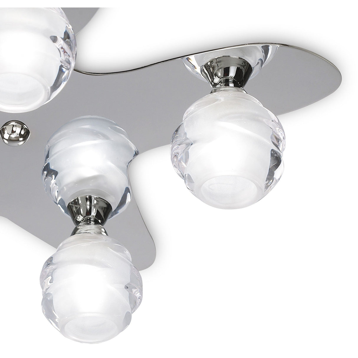 Loop 5 Light Flush Ceiling Light - Polished Chrome