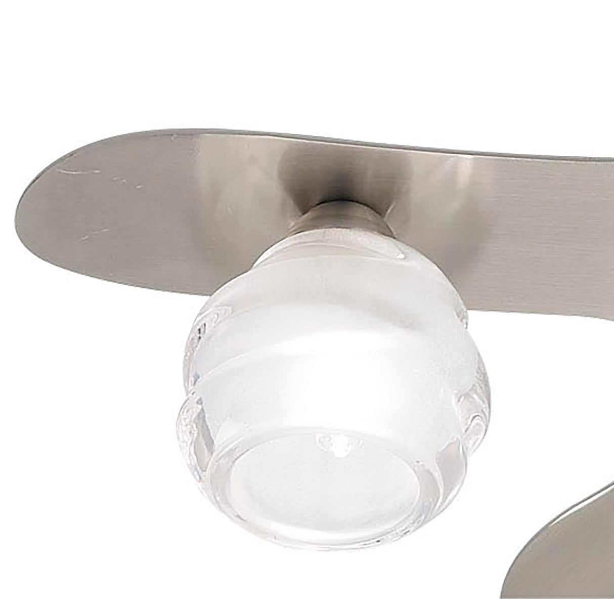 Loop 5 Light Flush Ceiling Light - Satin Nickel
