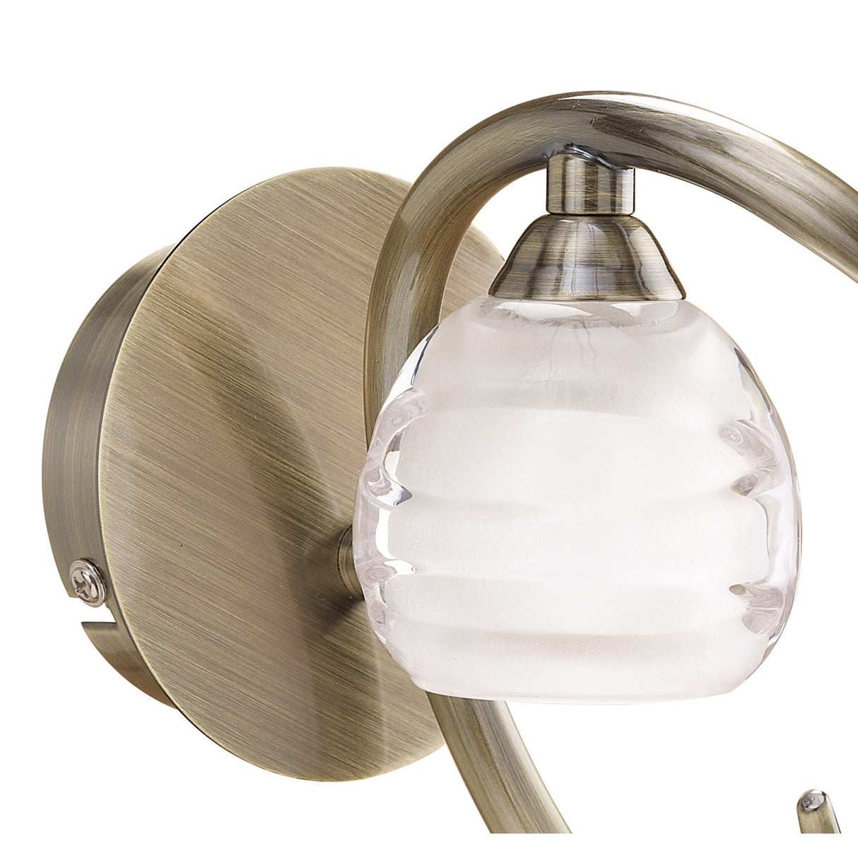 Loop 1 Light Wall Light - Antique Brass