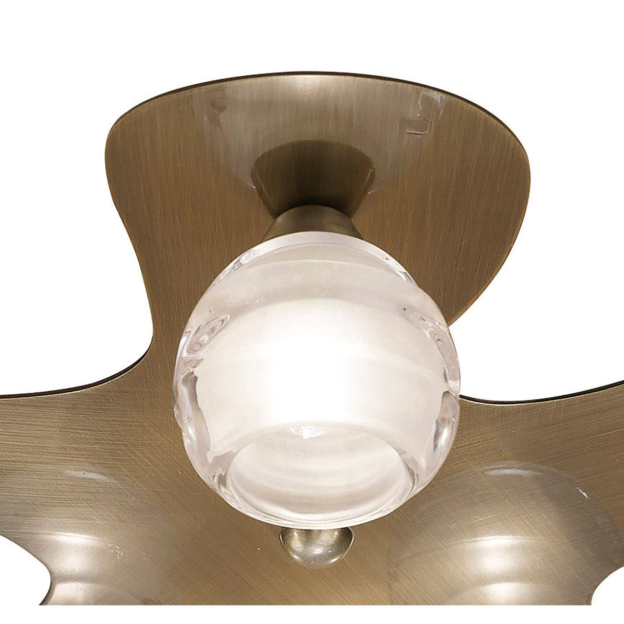 Loop 5 Light Flush Ceiling Light - Antique Brass