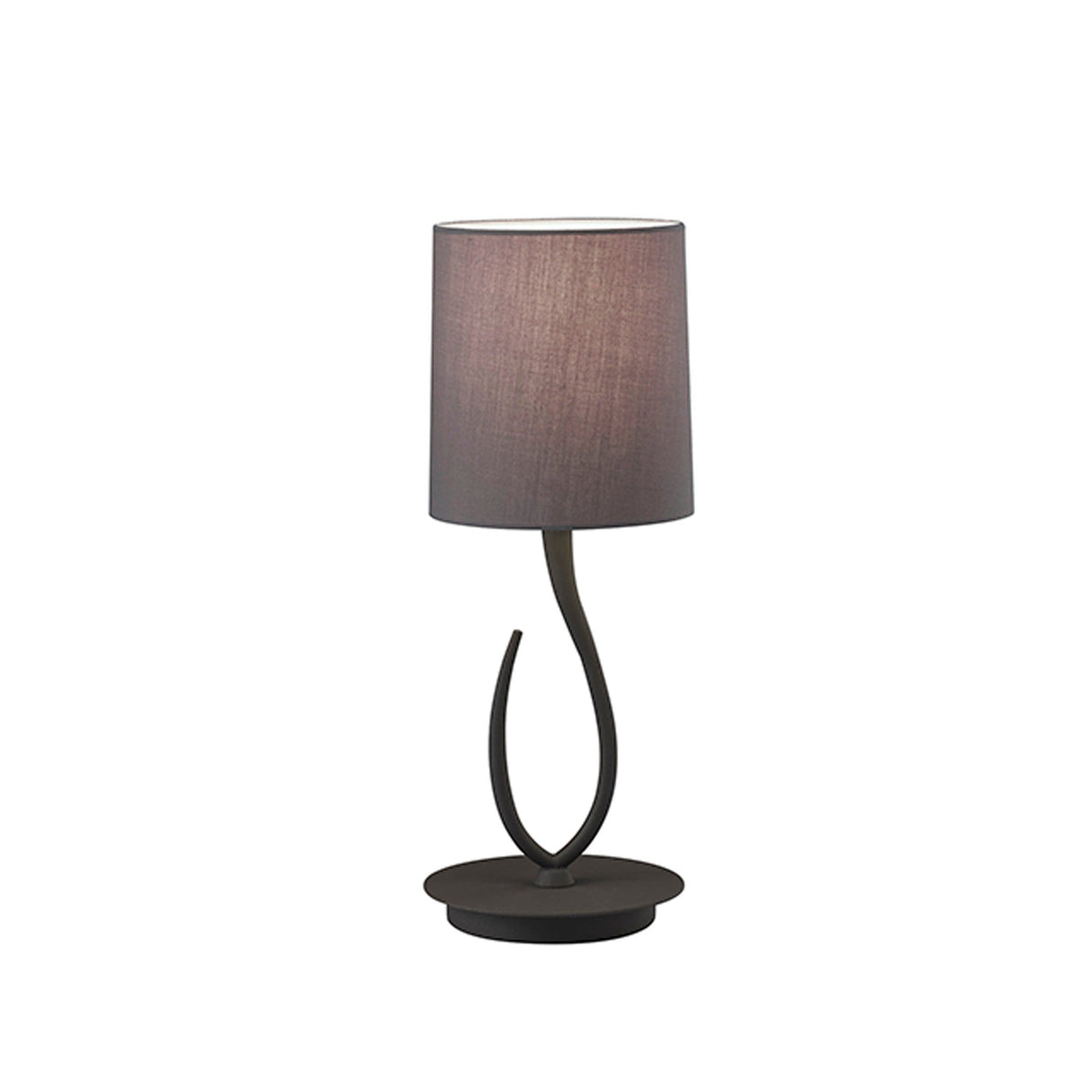 Lua Small 1 Light Table Lamp - Ash Grey With Ash Grey Shade
