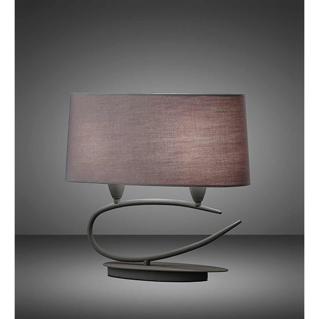 Lua 2 Light Table Lamp - Ash Grey With Ash Grey Shades