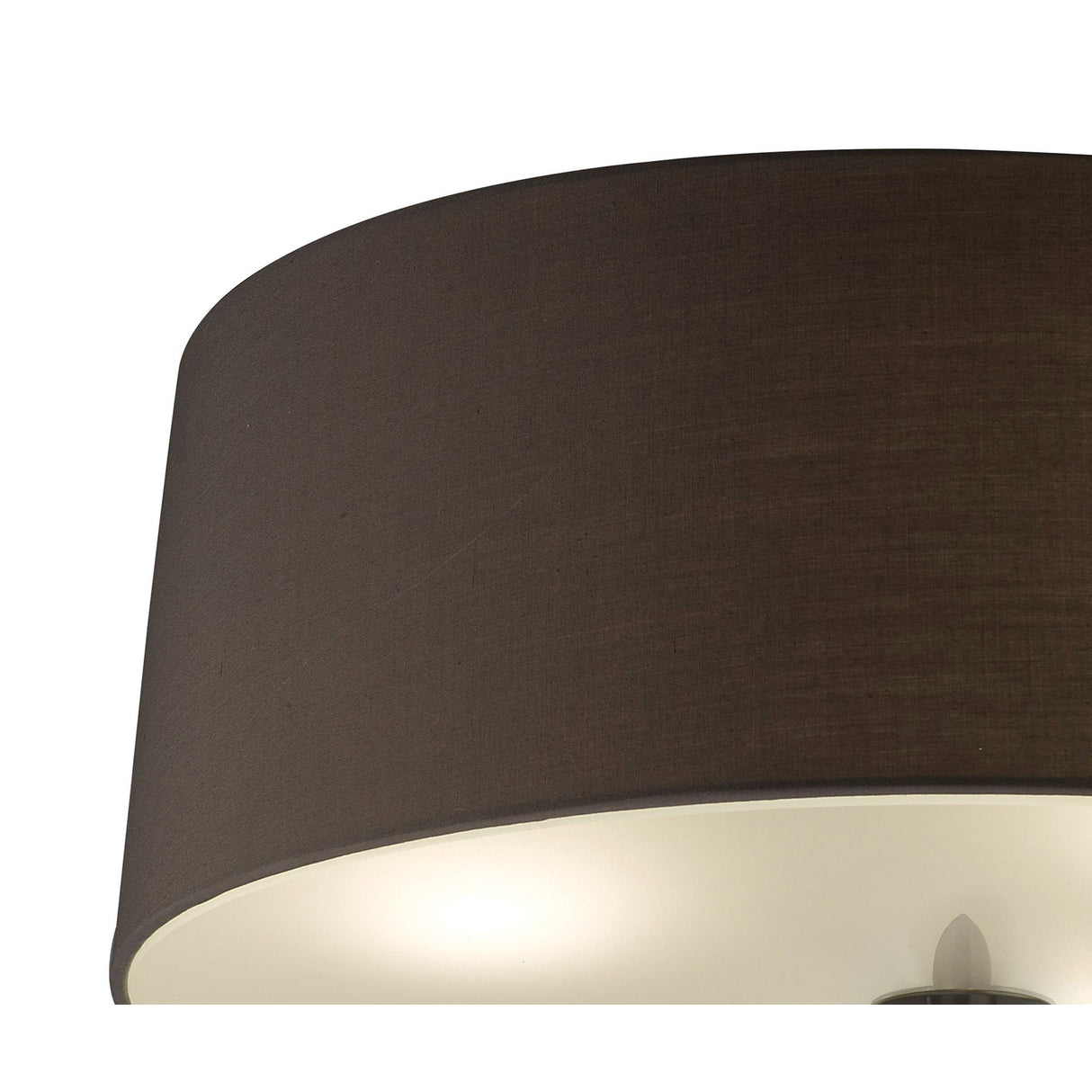 Lua 3 Light Flush Ceiling Light - Ash Grey