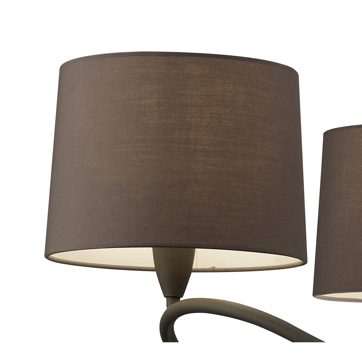 Lua 3 Arm 3 Light Chandelier - Ash Grey With Ash Grey Shades