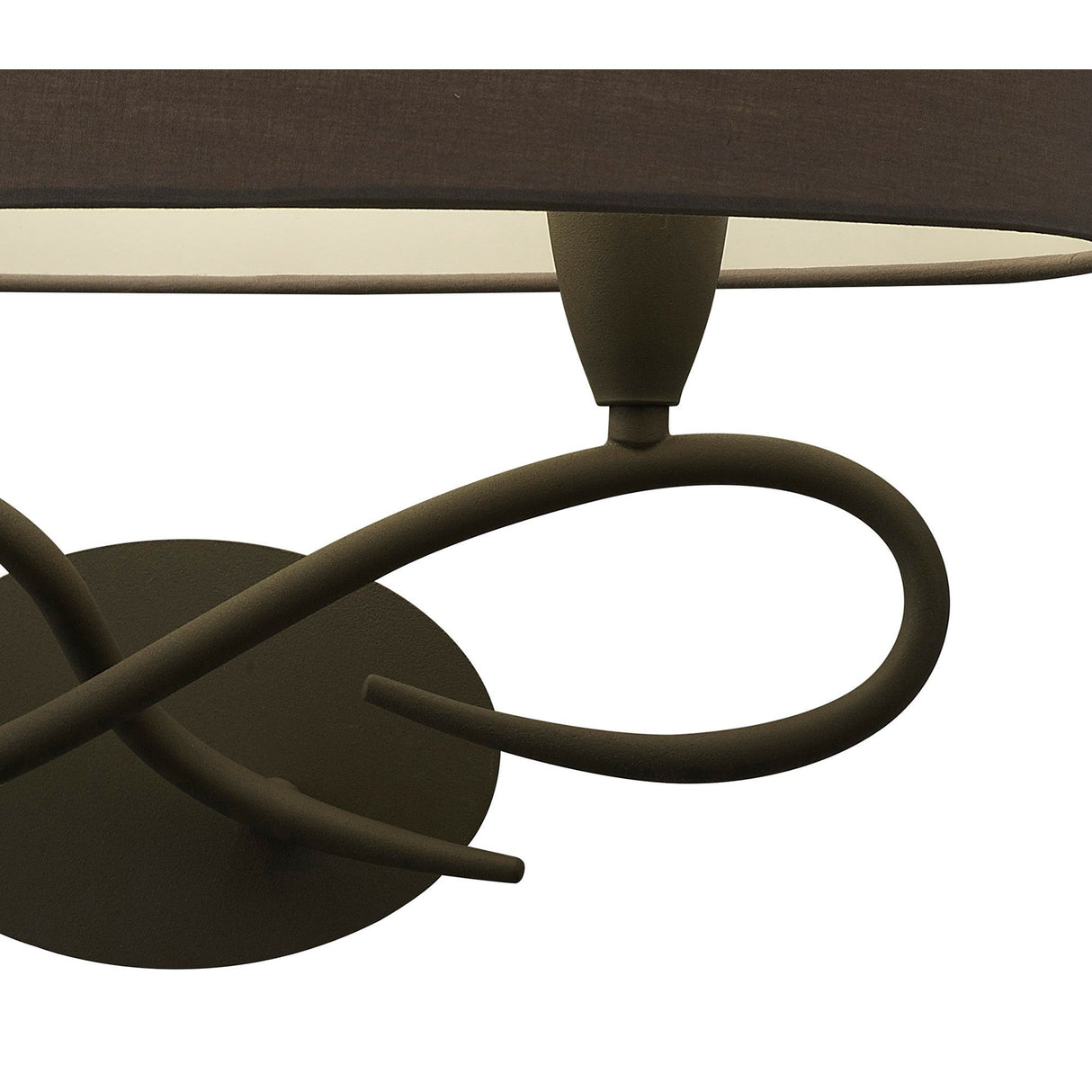 Lua 2 Light Wall Light - Ash Grey With Ash Grey Shade