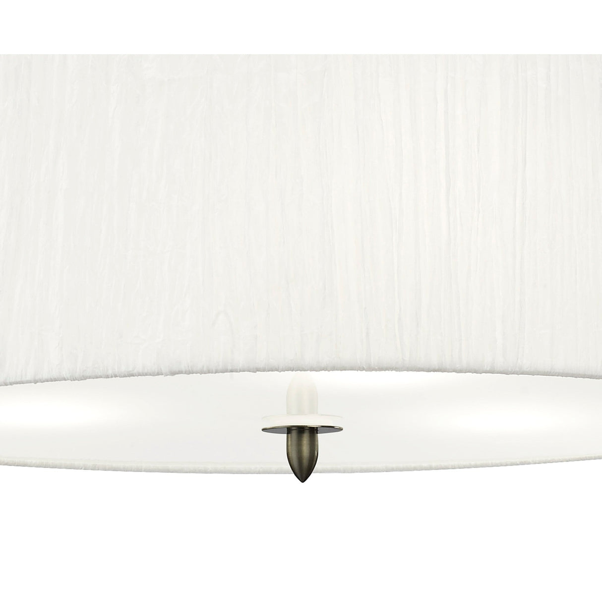 Lua 3 Light Pendant Light – Satin Nickel With White Shade