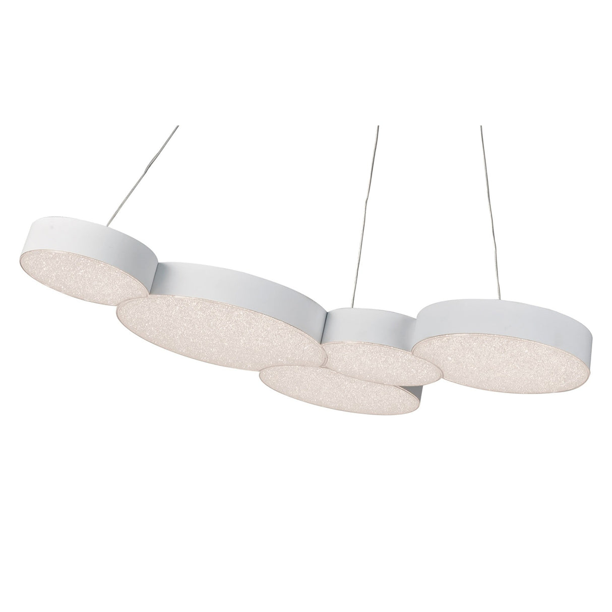 Lunas 63.5cm LED Suspension Light With RF Remote Control - White