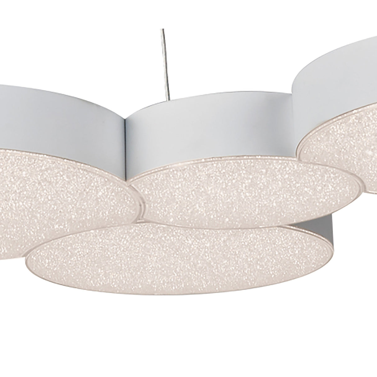 Lunas 63.5cm LED Suspension Light With RF Remote Control - White