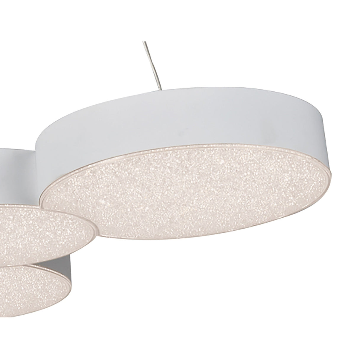 Lunas 63.5cm LED Suspension Light With RF Remote Control - White