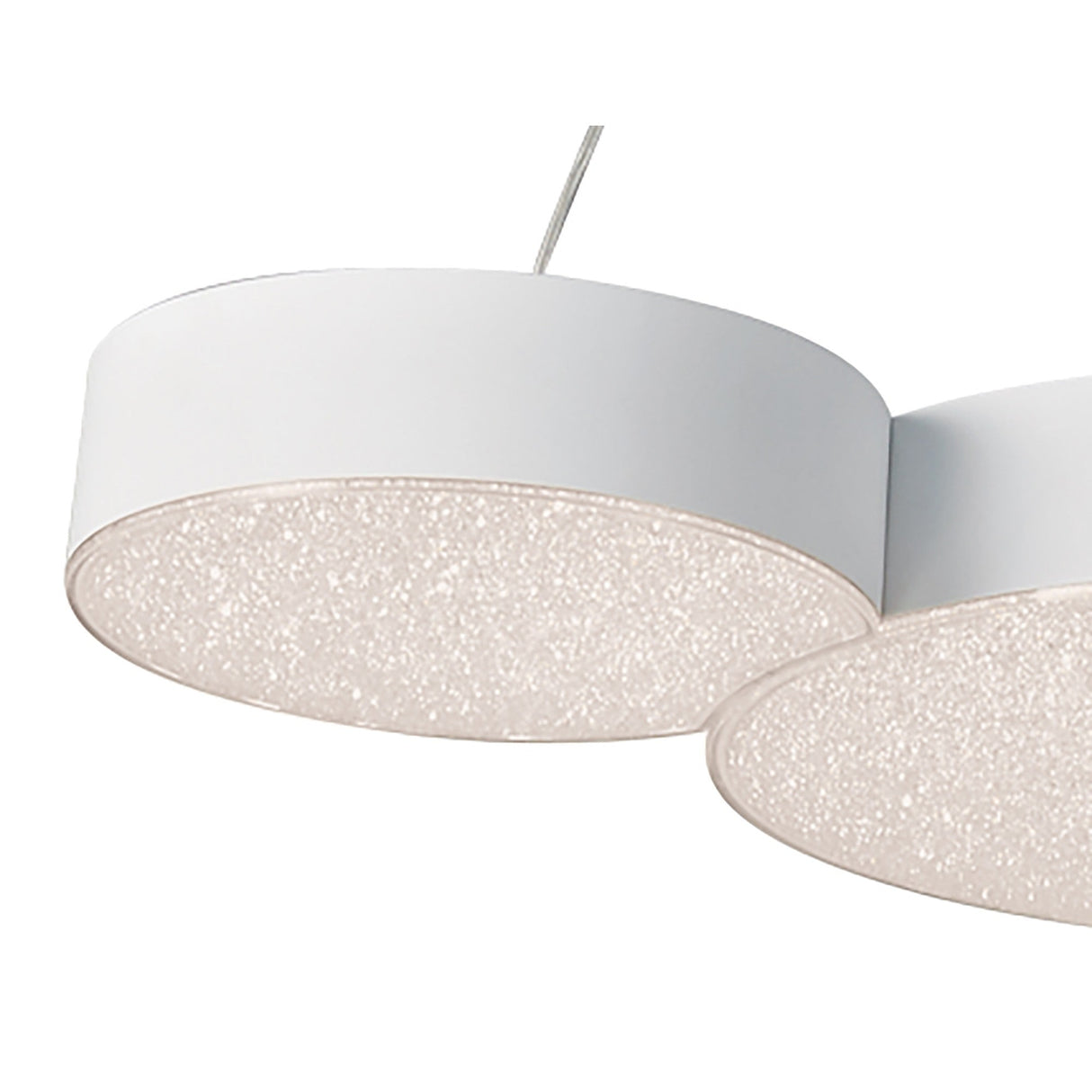 Lunas 63.5cm LED Suspension Light With RF Remote Control - White