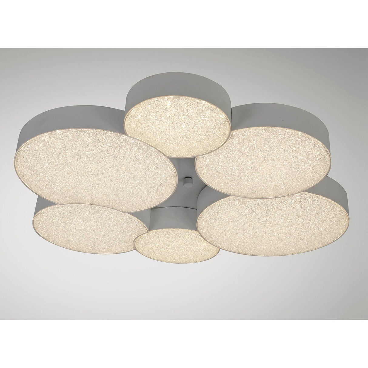 Lunas Dimmable LED Flush Ceiling Light With Remote Control - White