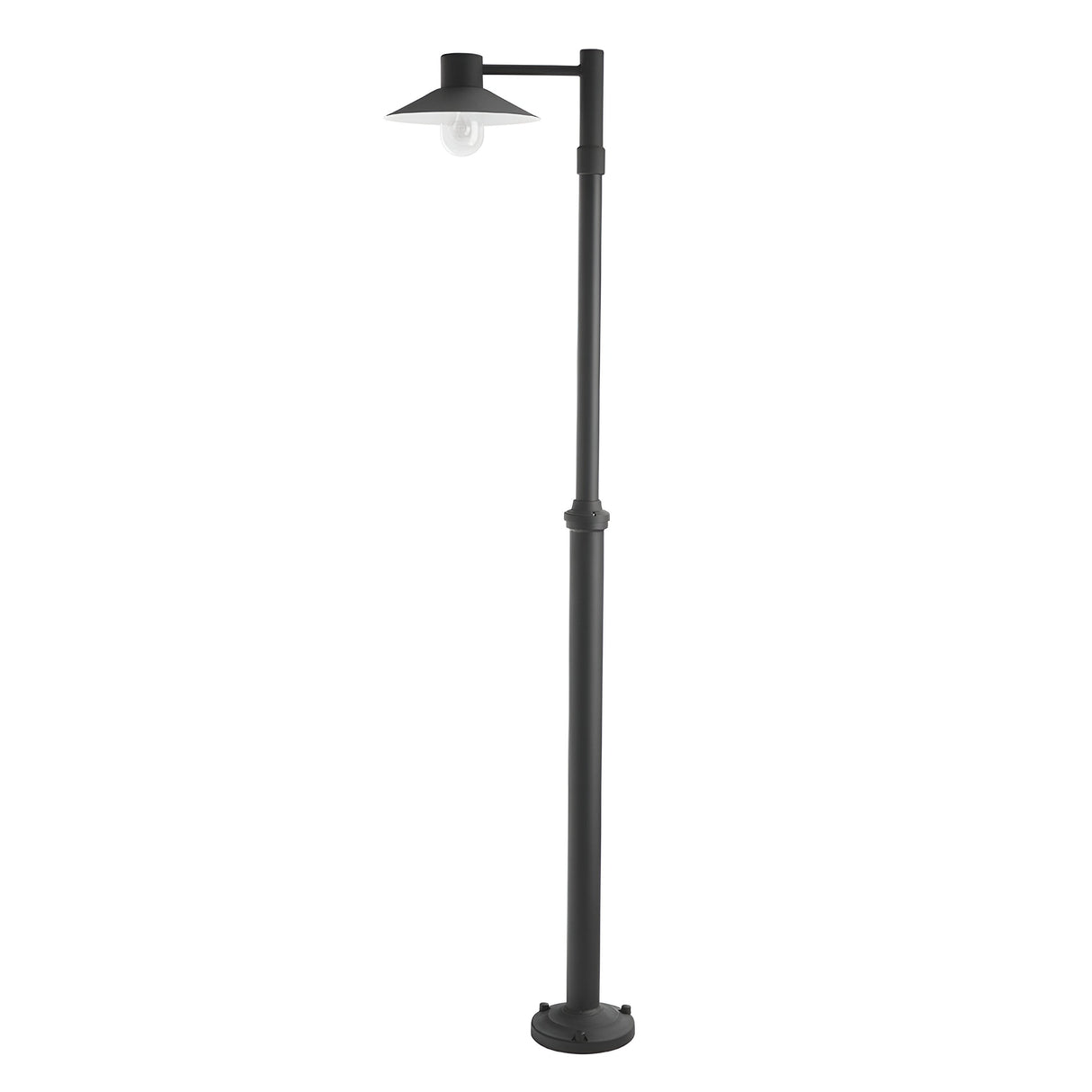 Lund 1 Light Lamp Post Black - Black